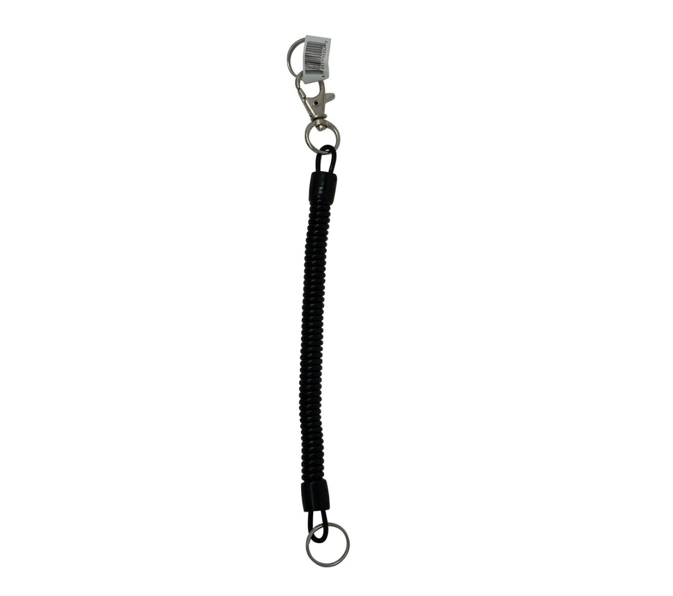 Danco 6 inch universal coiled lanyard with snap clip and split ring