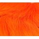 Fluorescent orange dyed deer belly hair for fly tying
