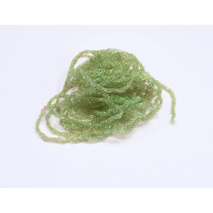 Light green iridescent diamond braid fly tying material