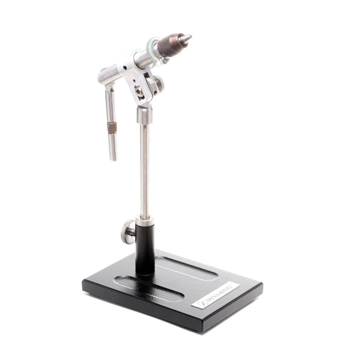 Dyna-King Professional vise showing engraved logo badge and copper-toned jaw tips