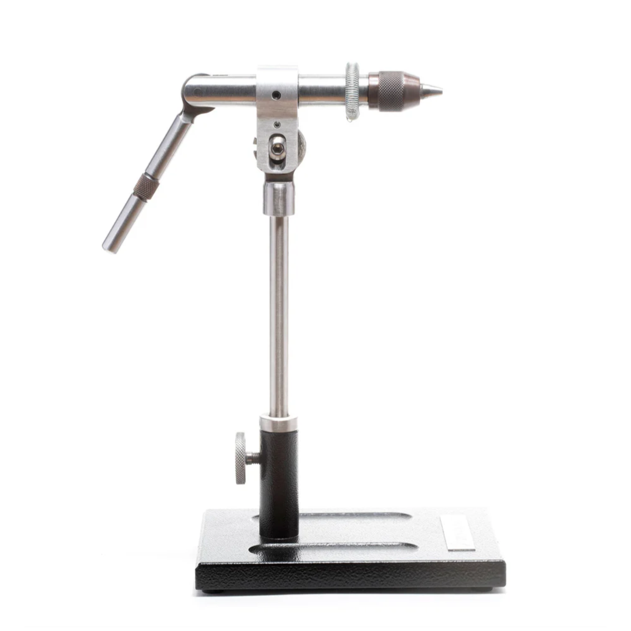 Dyna-King Professional fly tying vise with stainless steel post and three-pronged jaw chuck