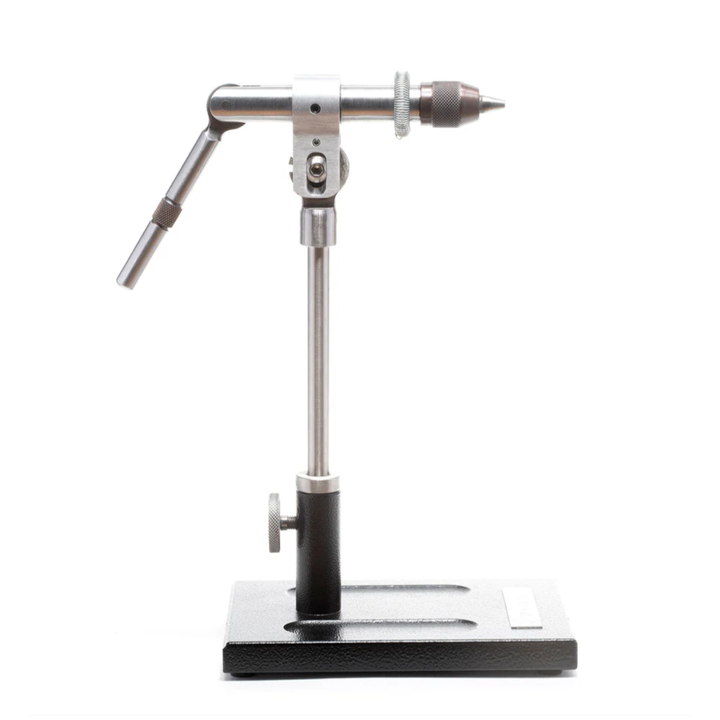 Dyna-King Professional fly tying vise with stainless steel post and three-pronged jaw chuck