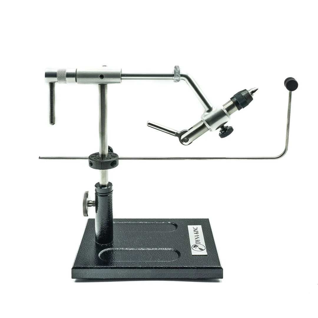 Dyna King Trekker Vise front view showing adjustable jaw and T-handle