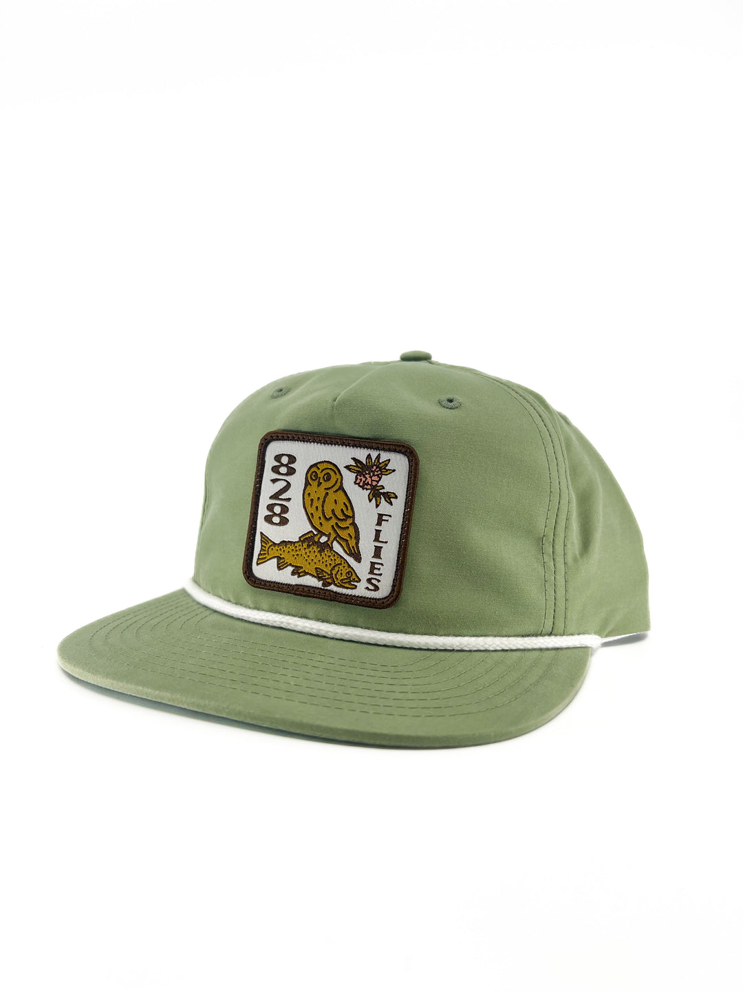 828 Pablo Escobarred Hat - Fowl Hooked Sage w/ White Rope OSFM (NEW)