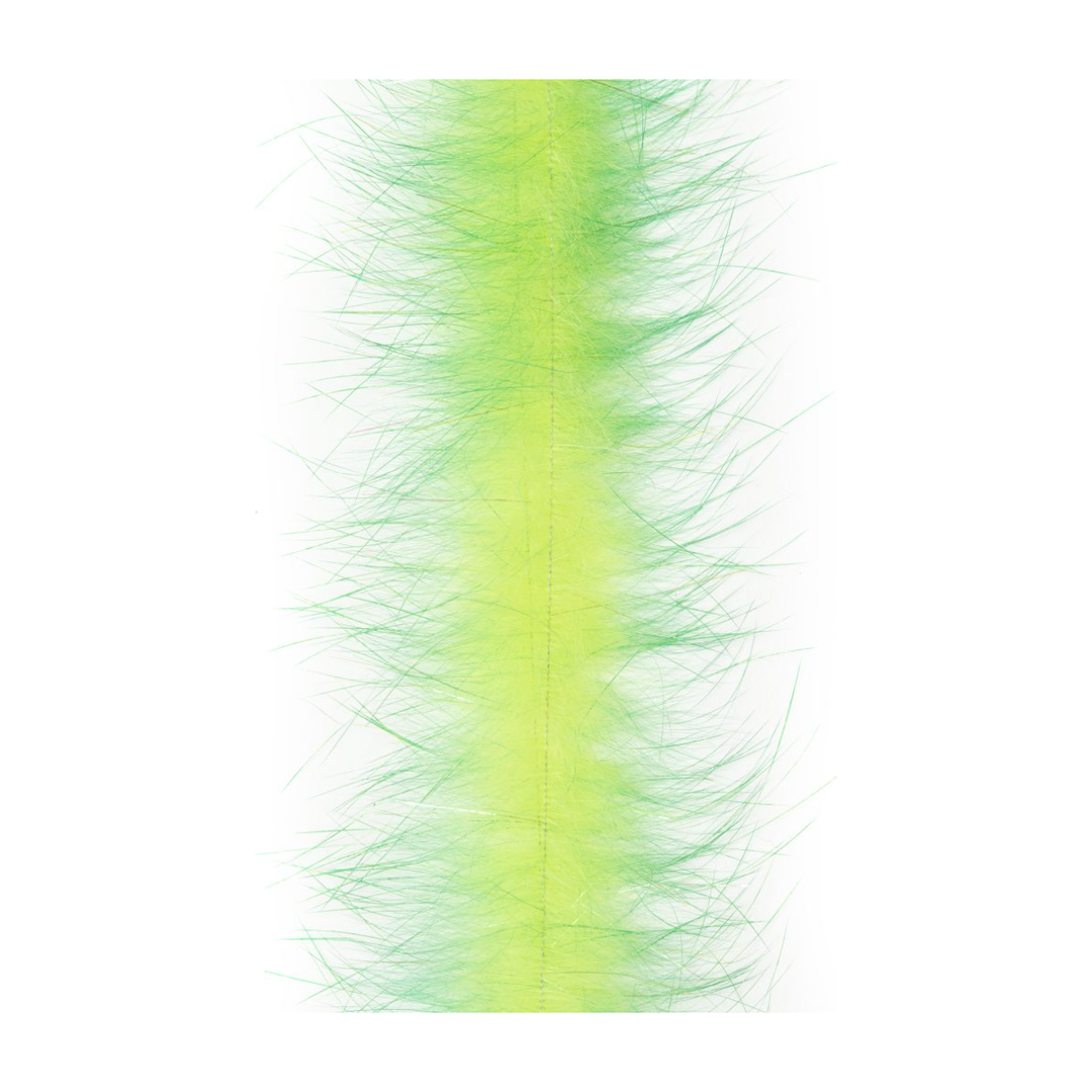 Lime green gradient EP Bunny Brush with translucent tips and soft downy texture