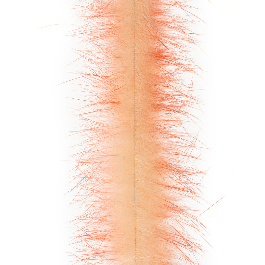 Orange-to-peach gradient EP Bunny Brush with airy feathery texture for steelhead flies