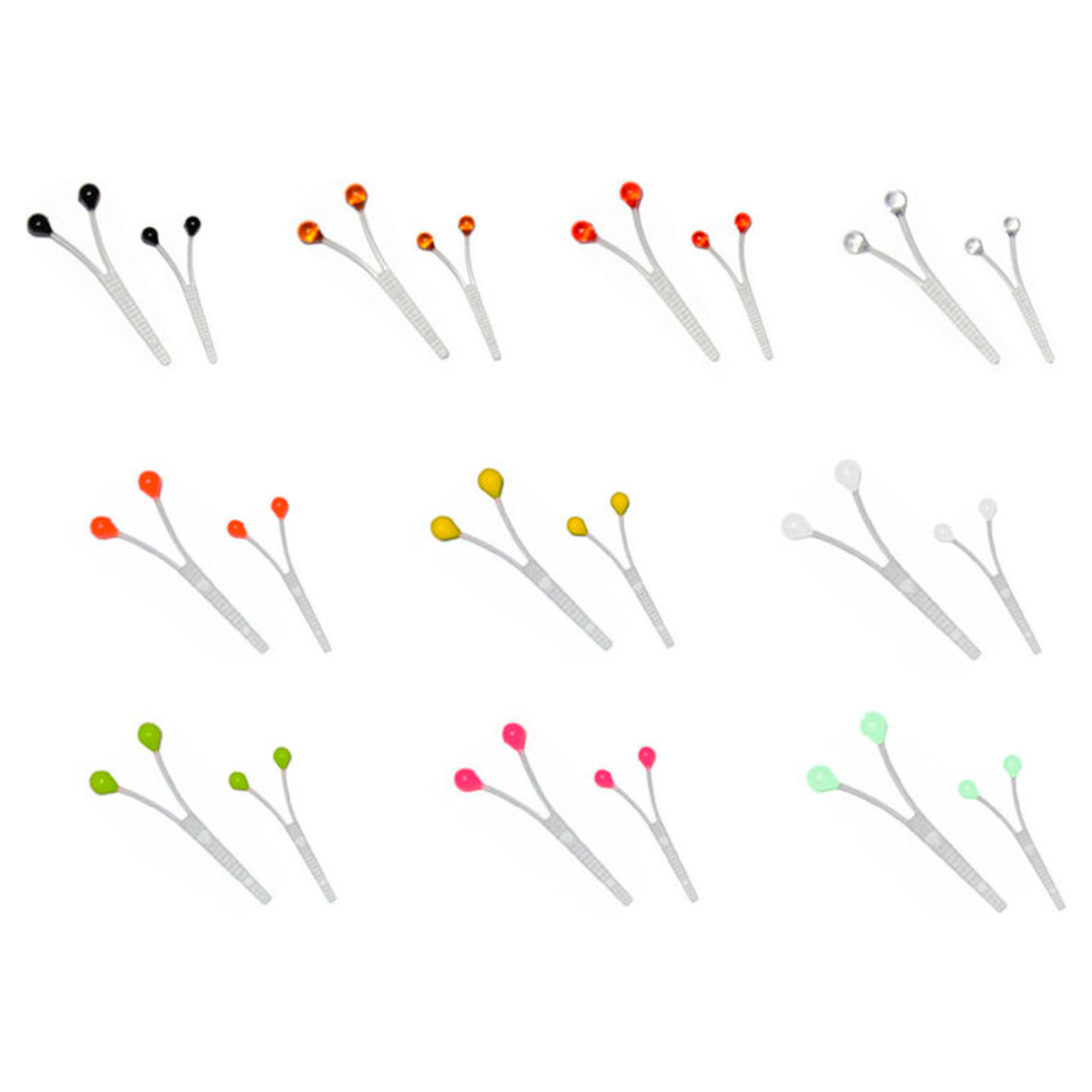 Hareline Dubbing X-Small Shrimp Eyes Combo Pack with 9 color pairs for fly tying