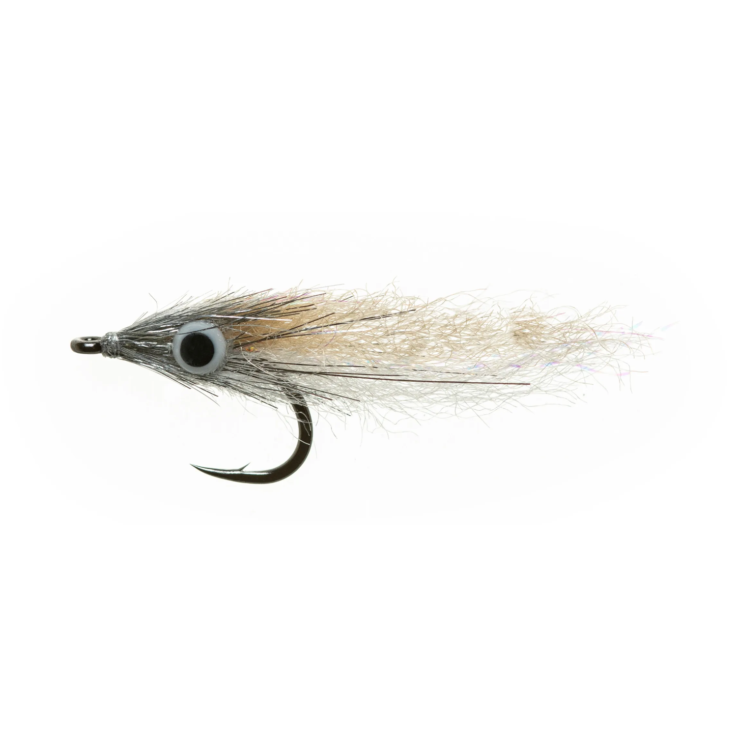 Enrico Puglisi Micro Minnow fly with tan body and silver head