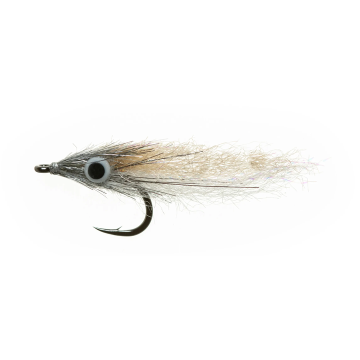 Enrico Puglisi Micro Minnow fly with tan body and silver head