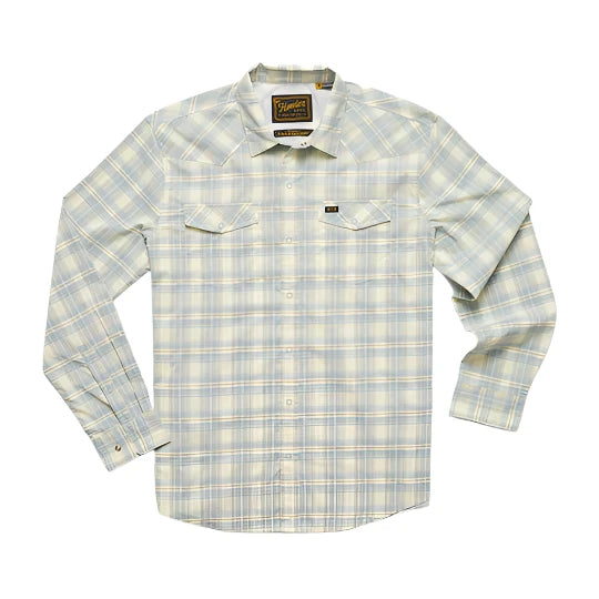 Howler Bros - H Bar B Tech Longsleeve - Barrett Plaid : Pool