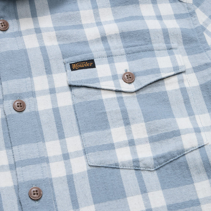 Howler Brothers - La Grange Lightweight Flannel : Cohen Plaid : Iron Blue