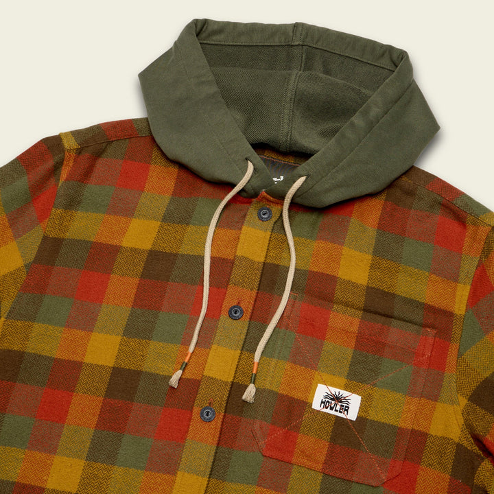 Howler Brothers - Salvo Hooded Blanket Flannel : Grice Plaid : Hayride