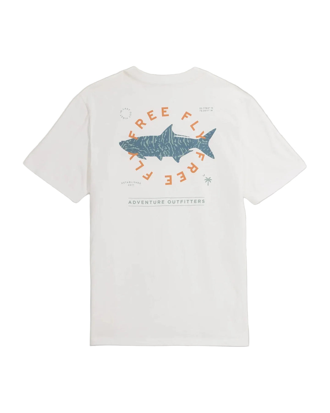 Free Fly Men's Target Species Pocket Tee - Bone