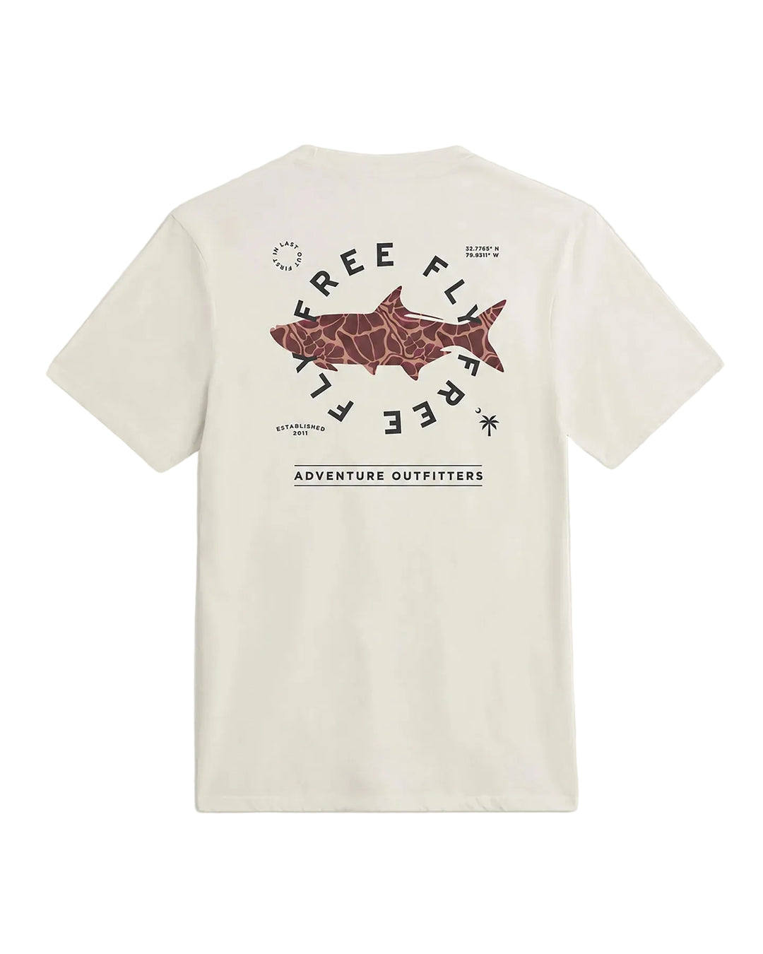 Free Fly Men's Target Species Pocket Tee - Bone