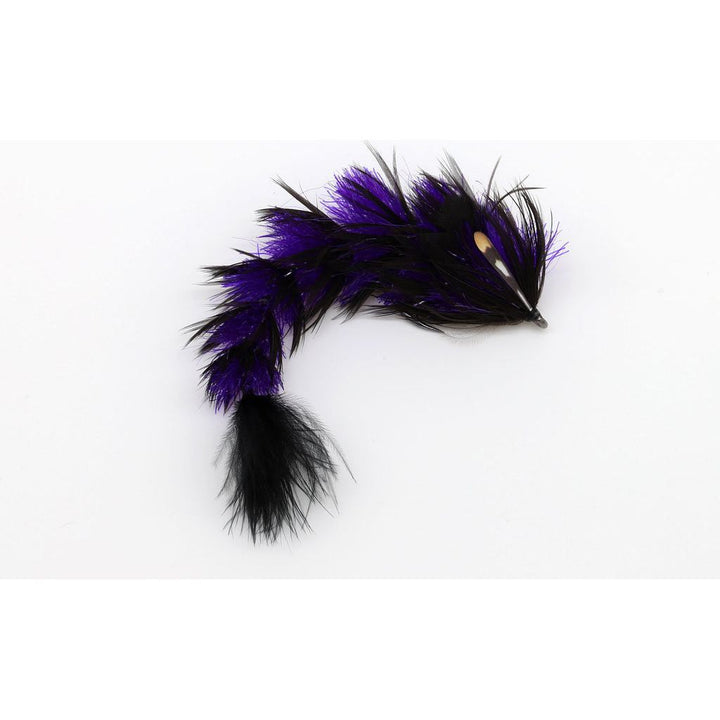 Purple and black articulated FeatherLite Changer fishing lure