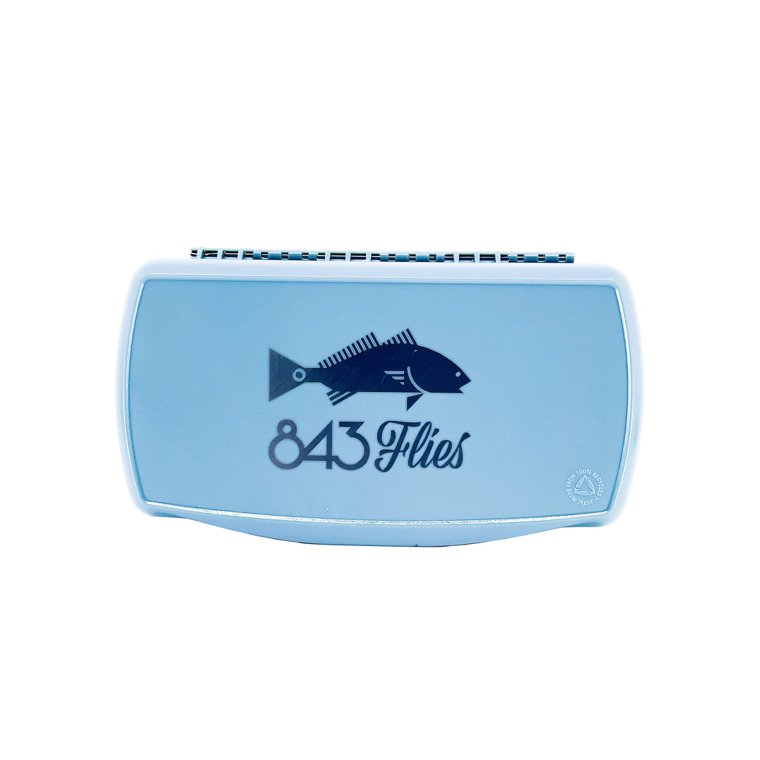 FishPond Tacky Pescador Fly Box - Large - Dynamic Foam - Smoke Grey w/ 843 Flies Redfish (CUSTOM)