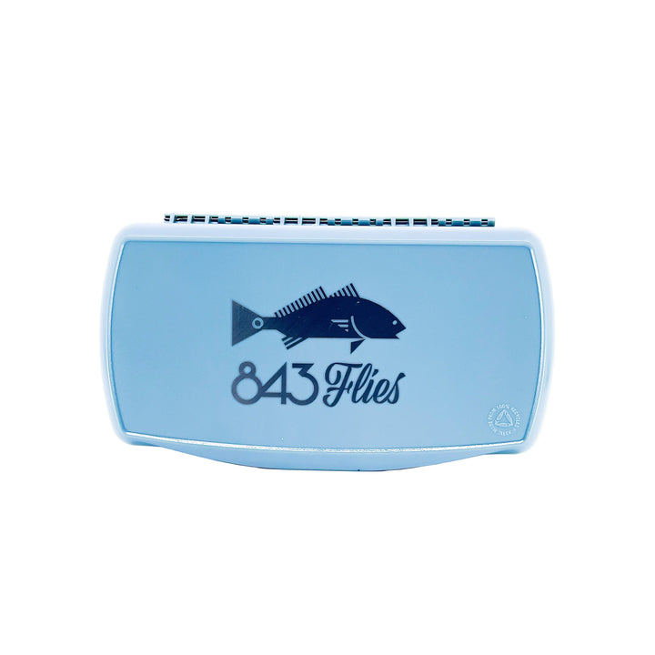 FishPond Tacky Pescador Fly Box - Large - Dynamic Foam - Smoke Grey w/ 843 Flies Redfish (CUSTOM)