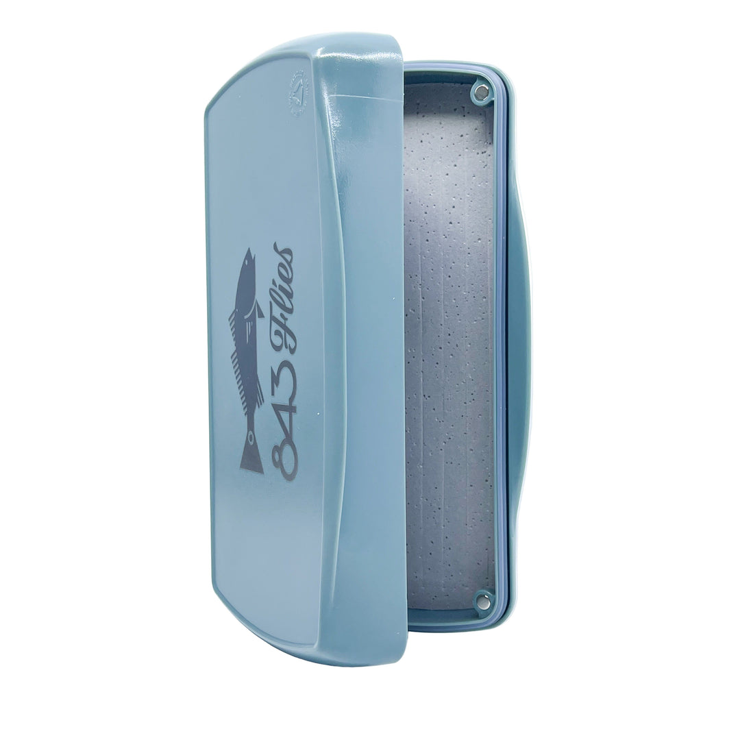 FishPond Tacky Pescador Fly Box - Large - Dynamic Foam - Smoke Grey w/ 843 Flies Redfish (CUSTOM)