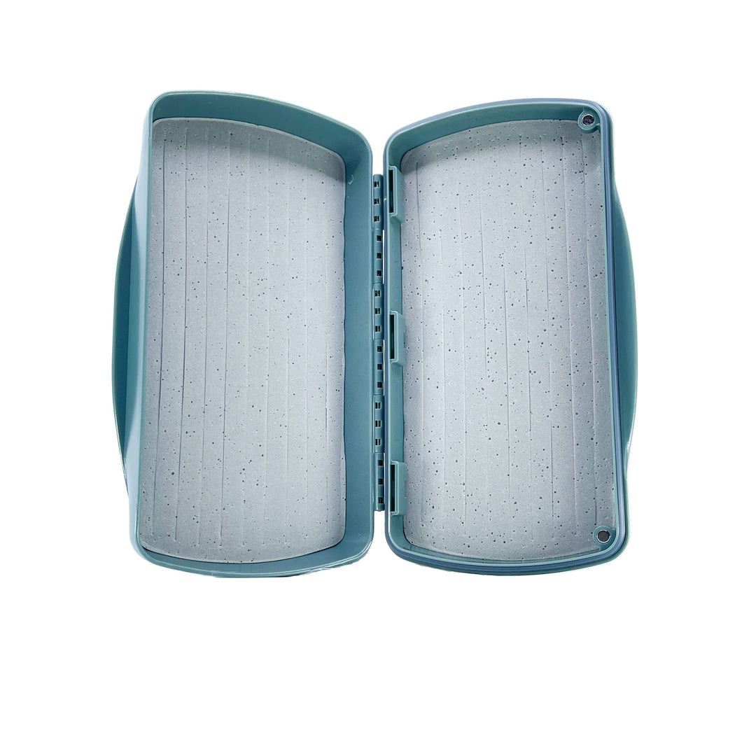 FishPond Tacky Pescador Fly Box - Large - Dynamic Foam - Smoke Grey w/ 843 Flies Redfish (CUSTOM)