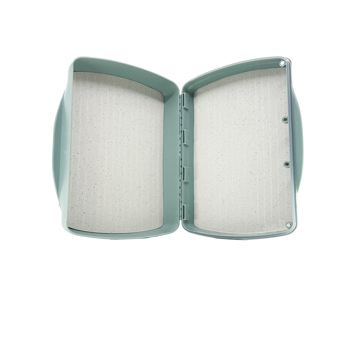 FishPond Tacky Pescador XL Fly Box overhead view of ribbed Dynamic Foam inserts