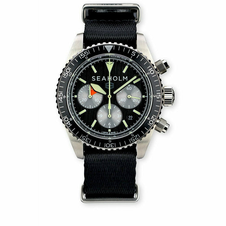 Seaholm - Flats Chronograph Watch Black (IN STOCK)