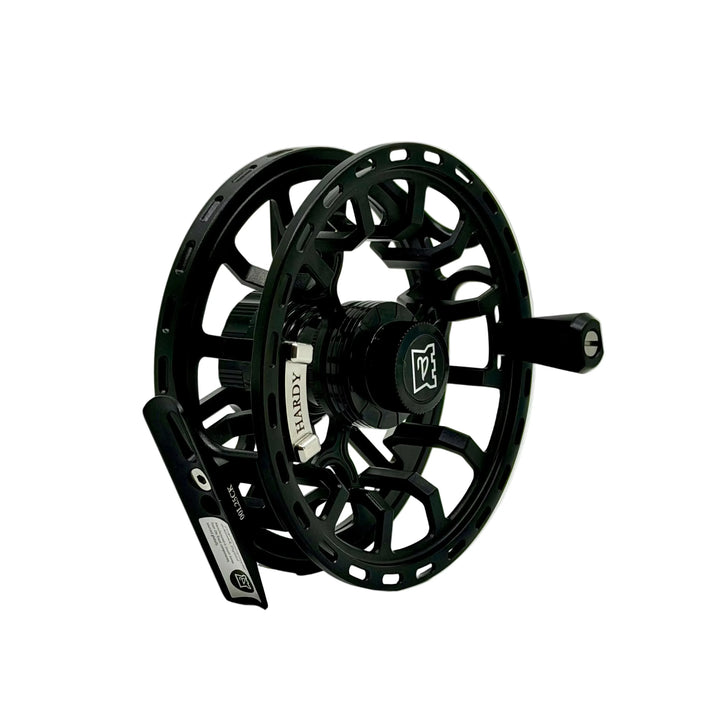 Hardy Fortuna Regent 8000 black fly reel with carbon fiber drag and sealed waterproof hub
