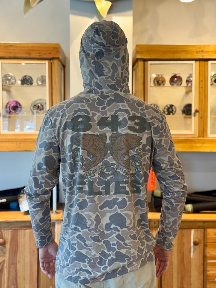 843 Flies Hygge Hoodie - Oyster Bar