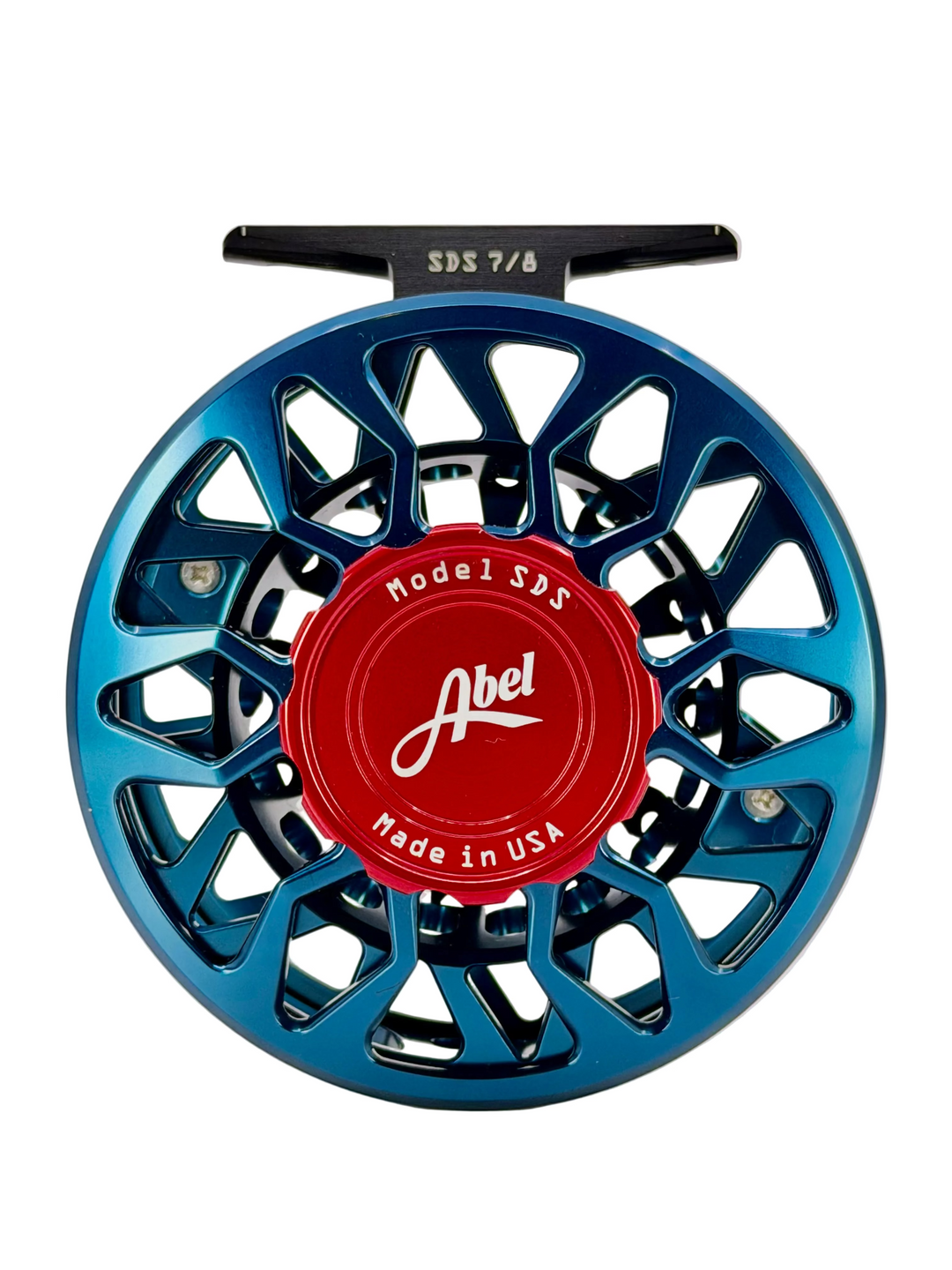 Abel SDS 7/8 Ported - Deep Blue wRed Drag Knob & Handle (IN STOCK)(CUTSOM)