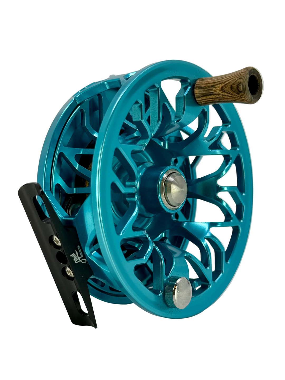 Abel Rove 7/9 Solid - Teal w/Platinum Drag Knob & Walnut Handle (IN STOCK) (CUSTOM)