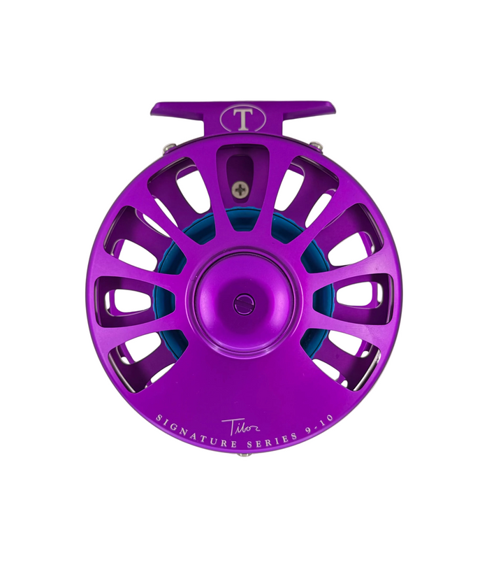 Tibor Sig Series 9/10 - Frost Violet w/Aqua Hub (NEW IN STOCK)