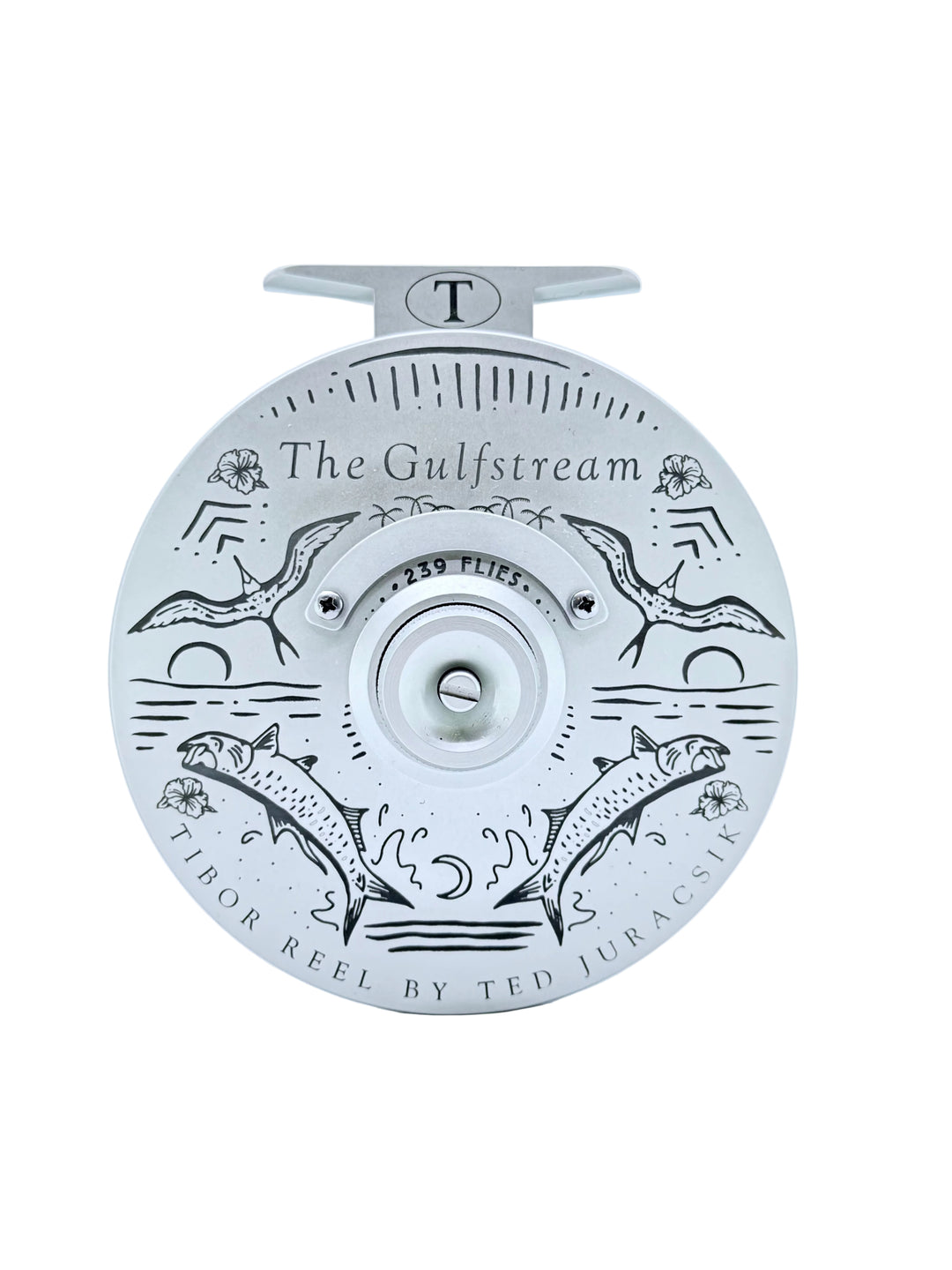 Tibor Gulfstream - Frost Silver w/ 239 Bre Drake Tarpon Art (CUSTOM) (IN STOCK)