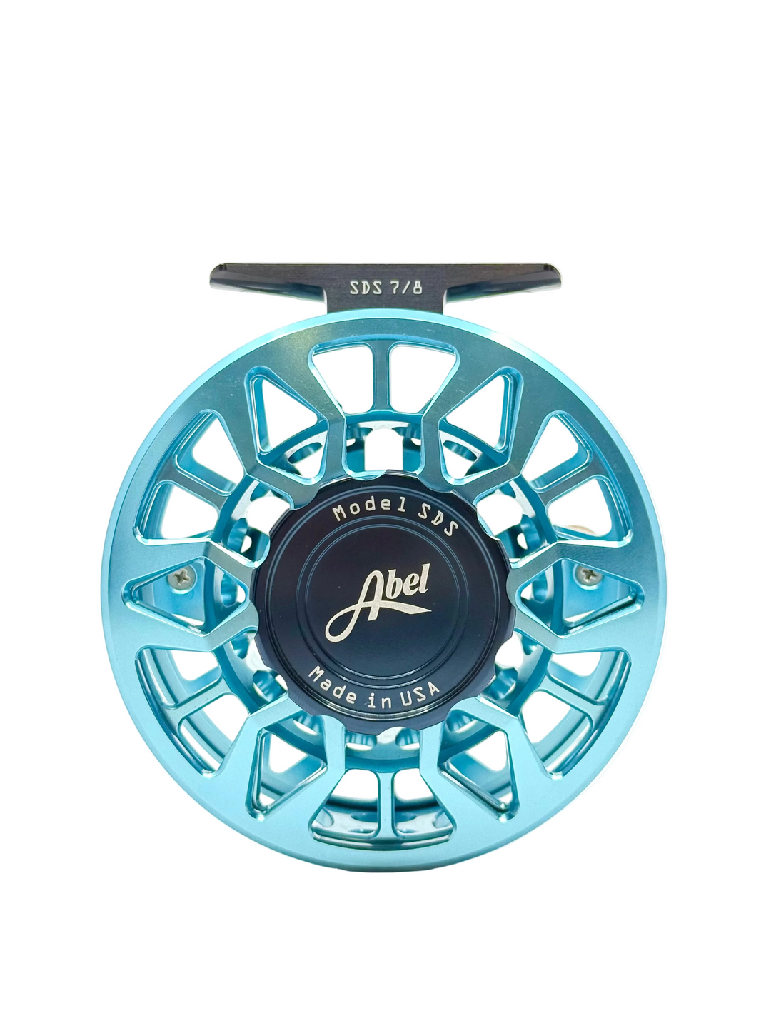 Abel Reels SDS 7/8 - Teal w/ Deep Blue Drag Knob &amp; Walnut Handle (IN STOCK)