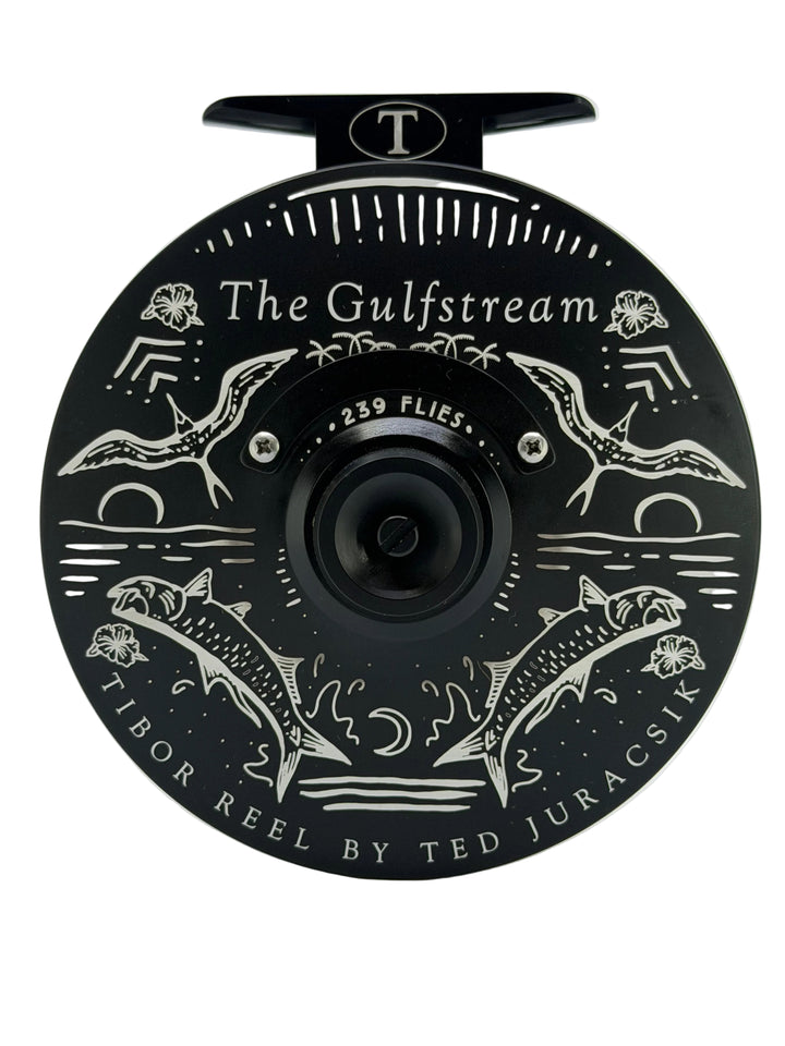 Tibor Gulfstream - Frost Black w/239Flies Bre Drake Tarpon Art (IN STOCK)