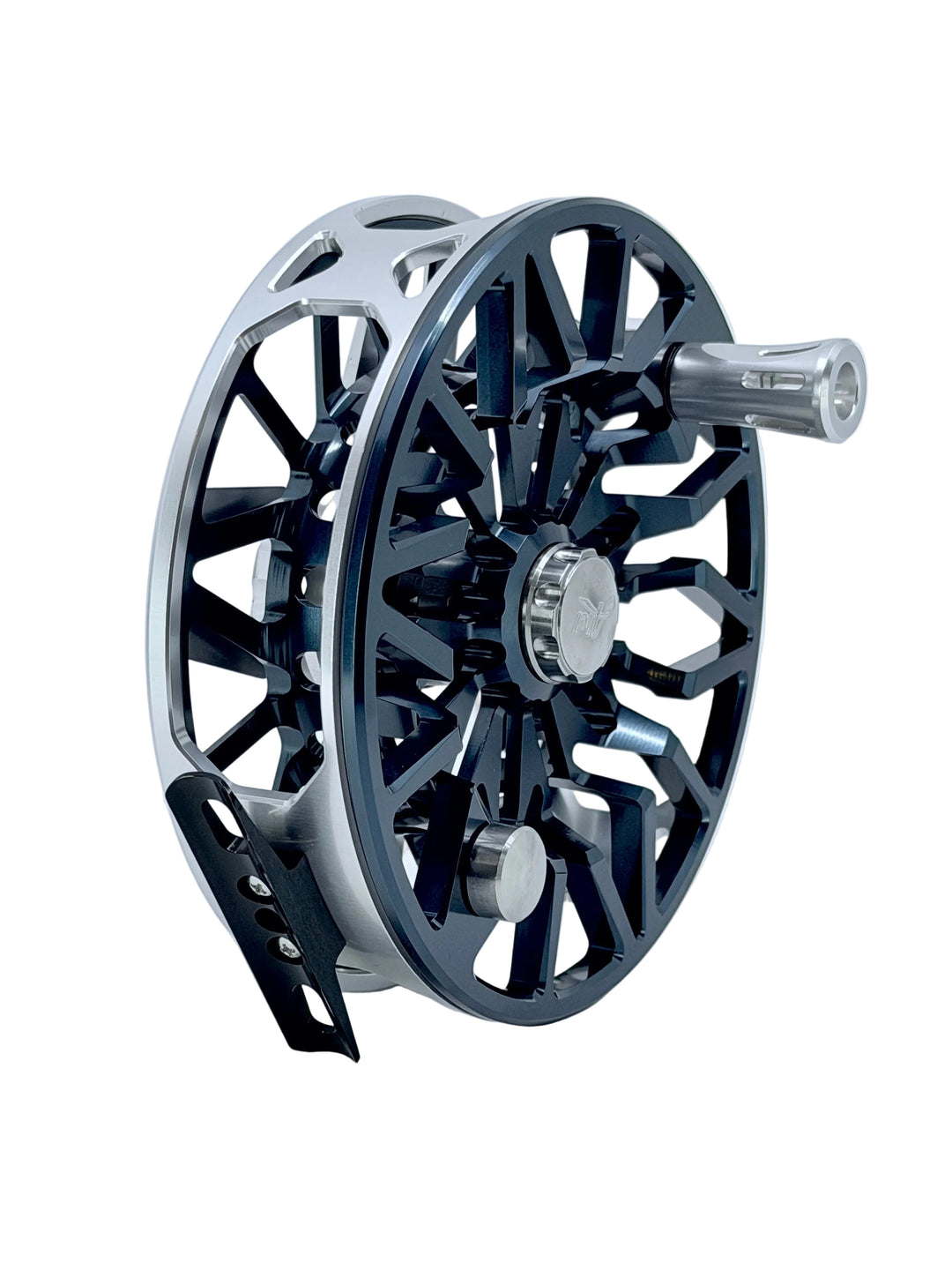 Abel SDX 12/14 - Ported Platinum w/Deep Blue Spool &amp; Classic Tarpon Drag Knob w/ Black Handle (NEW)(IN STOCK)