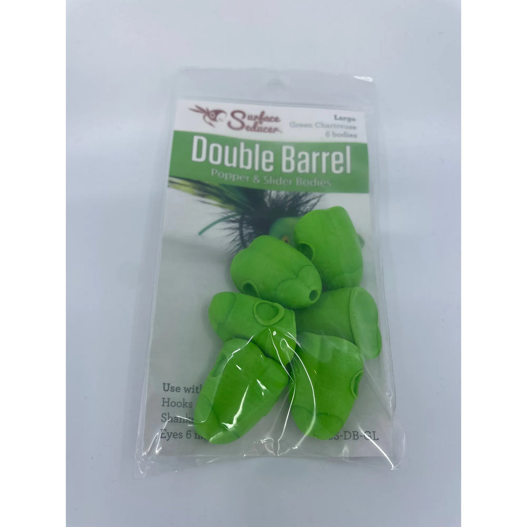 Surface Seducer Double Barrel Popper Large Green Chartreuse