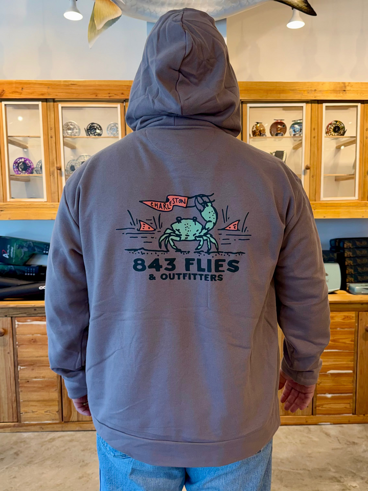 843Flies Sweatshirt Hoodie - King Fiddler - Shiitake