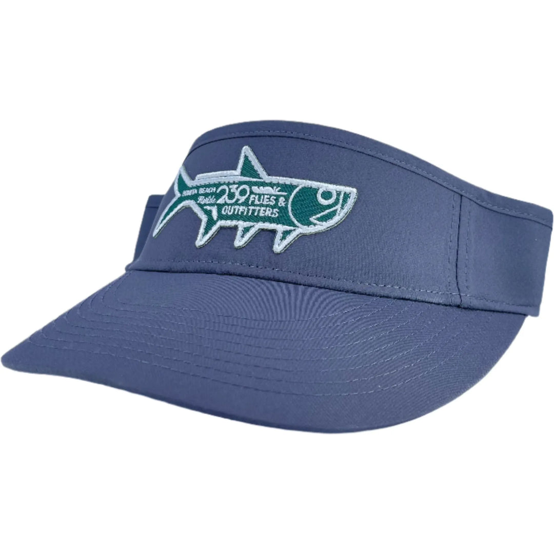 239 "OG Tarpon HQ" Grey Tarpon Visor