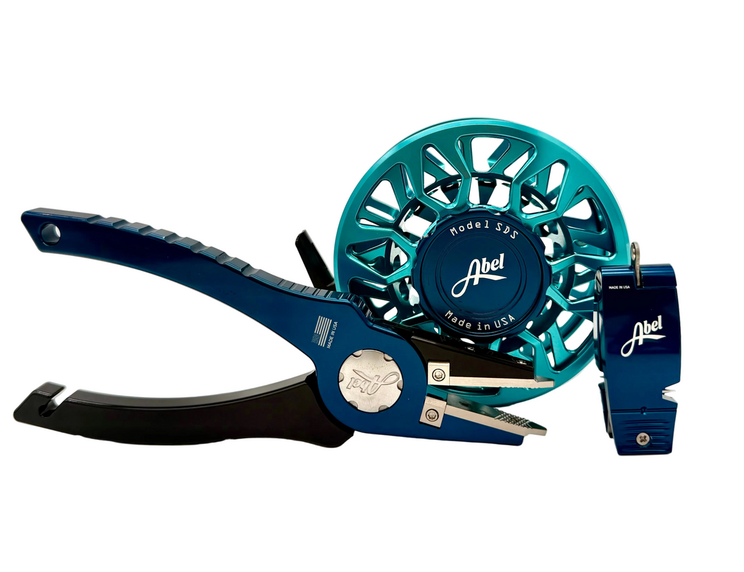 Abel Reels SDS 7/8 Teal w/ Abel Pliers w/ Abel Nippers Deep Blue (IN STOCK)