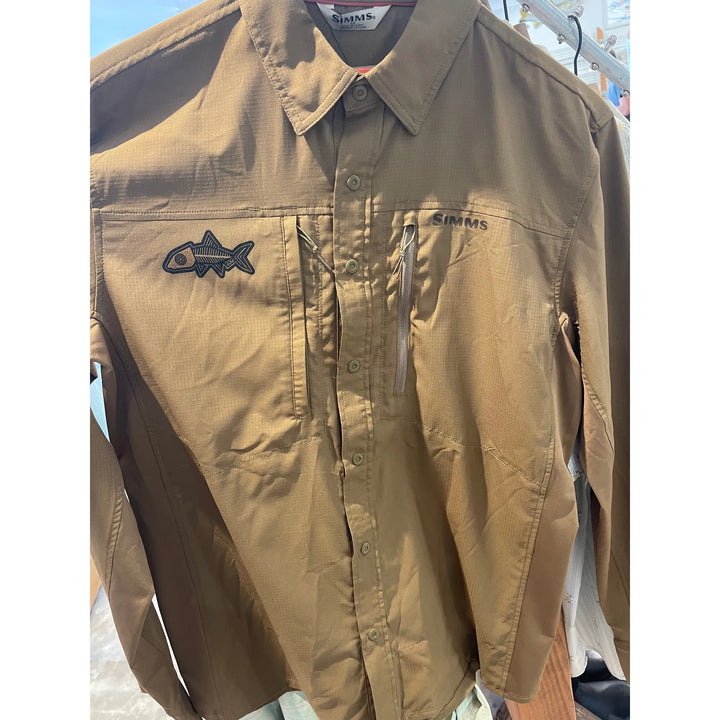 239 Flies Simms M's Intruder® BiComp Fishing Shirt - Driftwood