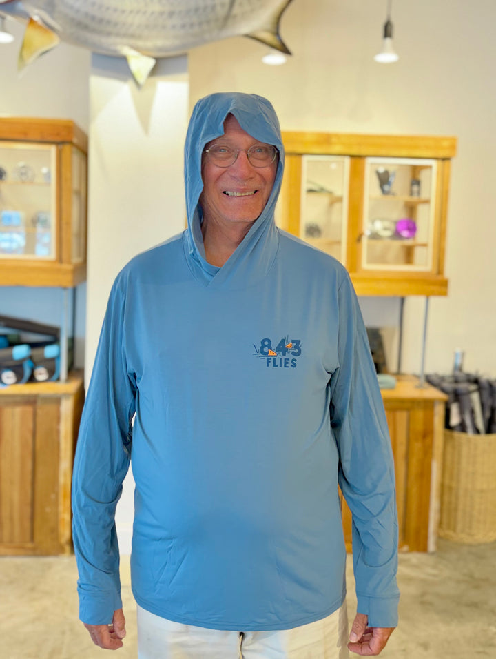 Free Fly Elevate Hoodie X 843 Flies - Bluestone/ King Fiddler
