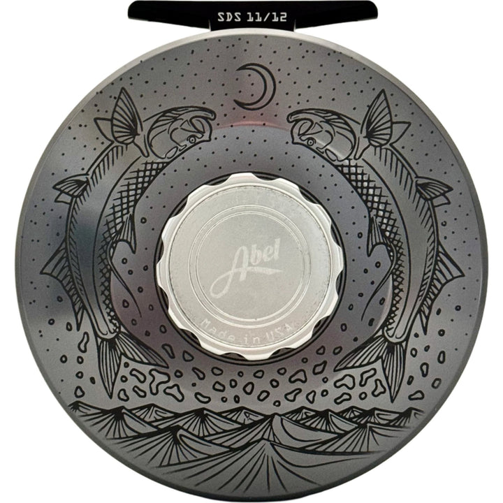 Abel SDS 11/12 - Slate Grey w/Platinum Drag Knob & LG Ebony Handle Moondance Art (IN STOCK)