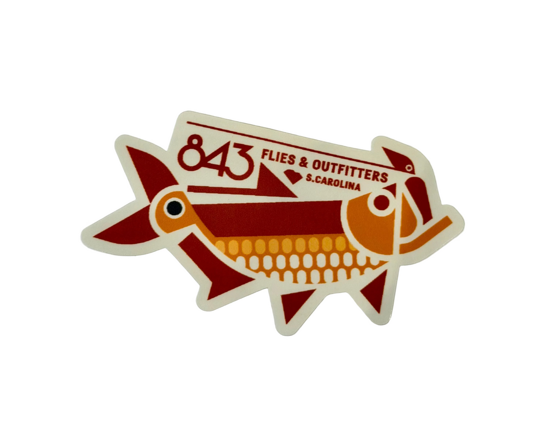 843 Flies - Redfish Tarpon Sticker
