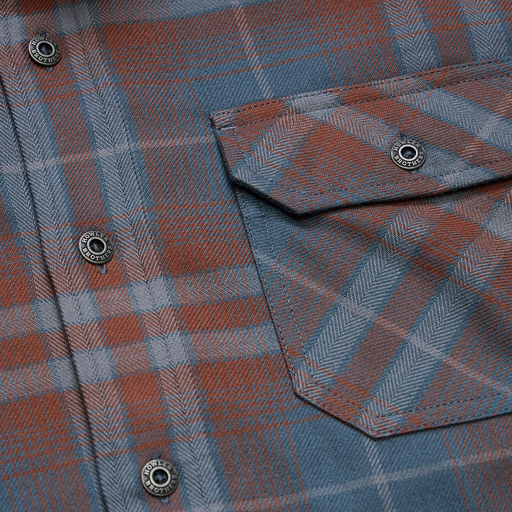 Howler Brothers - Harkers Flannel : Kempton Plaid : Dark Slate