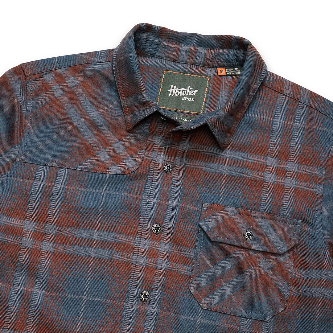 Howler Brothers - Harkers Flannel : Kempton Plaid : Dark Slate