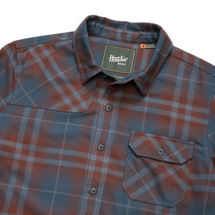 Howler Brothers - Harkers Flannel : Kempton Plaid : Dark Slate