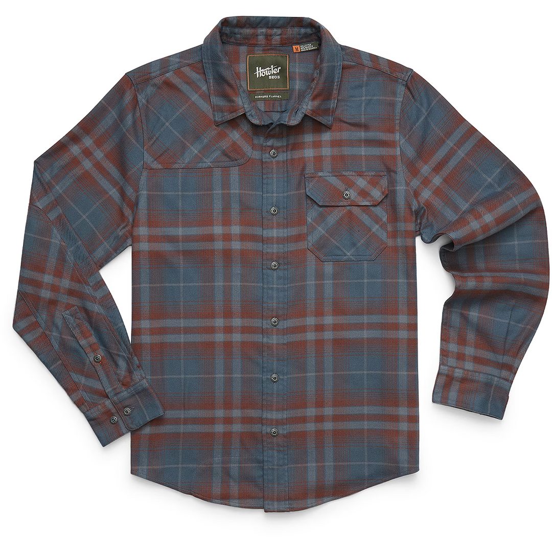 Howler Brothers - Harkers Flannel : Kempton Plaid : Dark Slate
