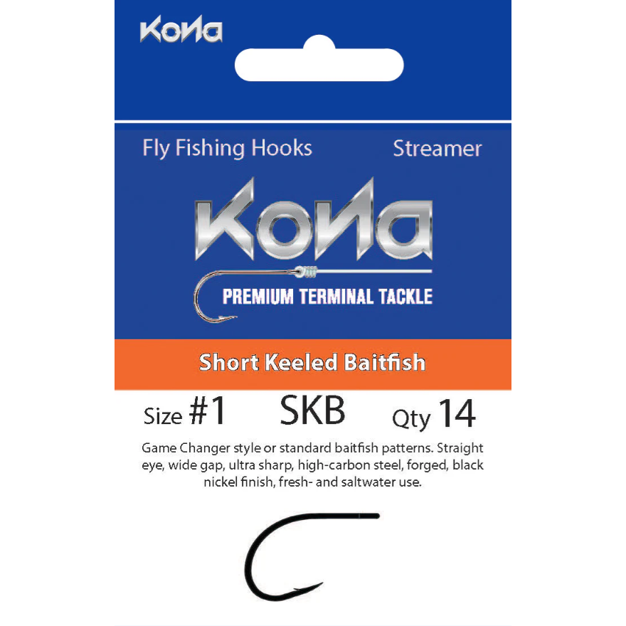 Kona - Kona Short Keeled Streamer (SKB) hook