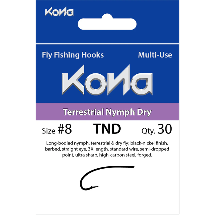 Kona - Kona Terrestrial Nymph Dry (TND) hook