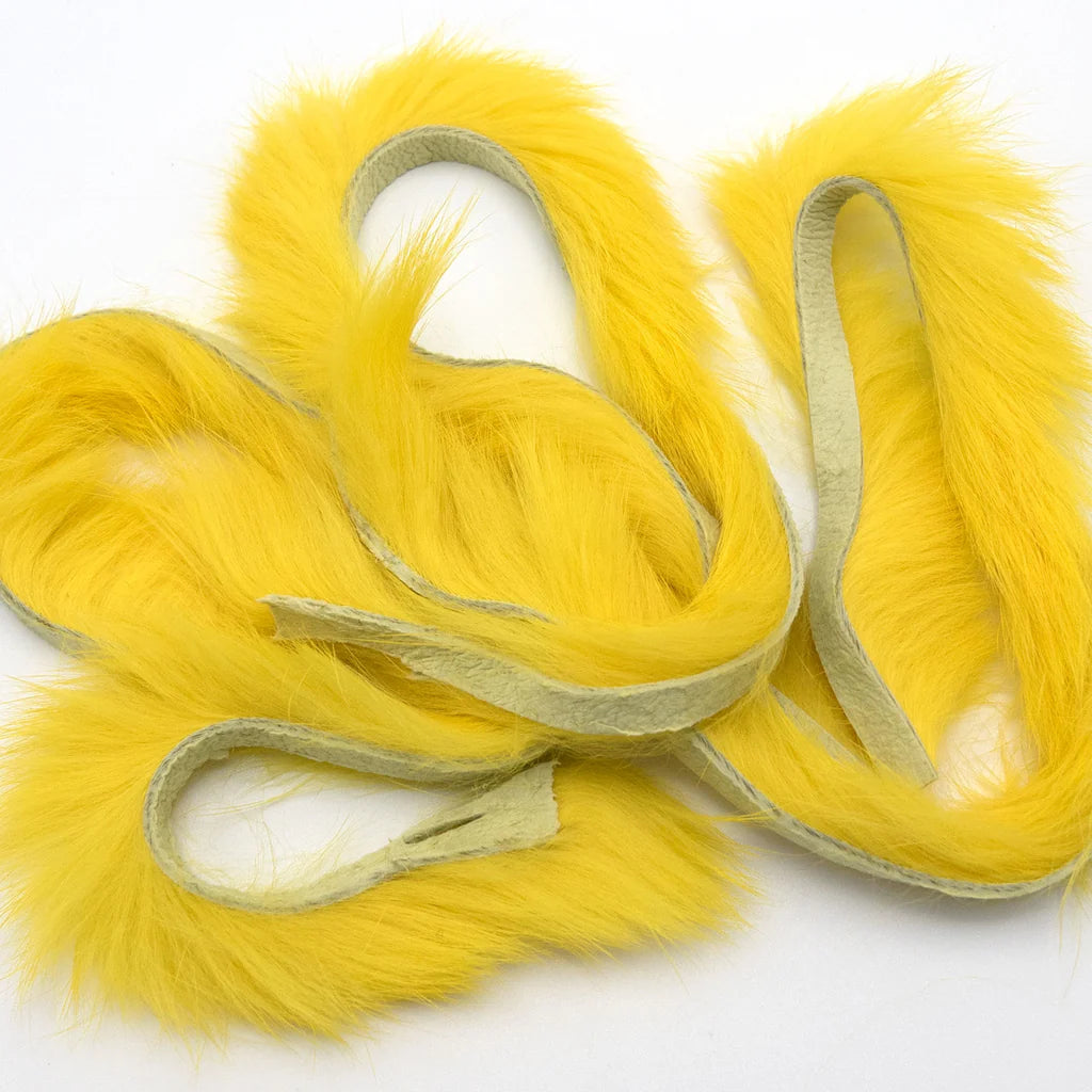 Golden-yellow Magnum Rabbit Strips for attractive water movement