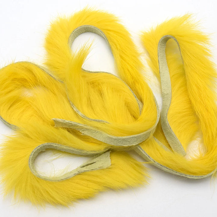 Golden-yellow Magnum Rabbit Strips for attractive water movement